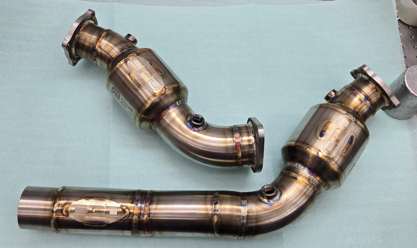 Cadillac CT4-V Blackwing Catless "Resonated " Downpipes